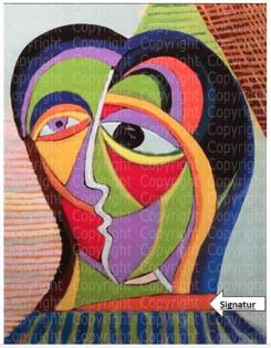 Anthony Quinn Kunstwerk signiert. NEU. Kunstdruck. Rarität. Andenken.