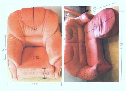 Sitzgruppe Sofa Sessel Ottomane Würfel