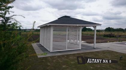 PAVILLON BERLIN KIEFERNHOLZ GRILLPAVILLON GARTENHAUS HOLZGARTENLAUBE 5x4m