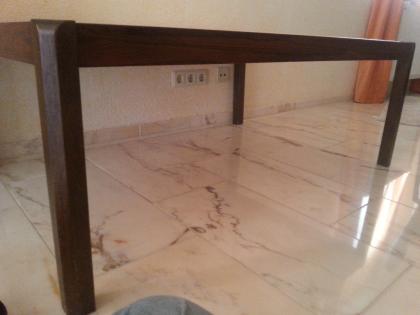 Edler Couchtisch in Rio Palisander, Platte Marmor