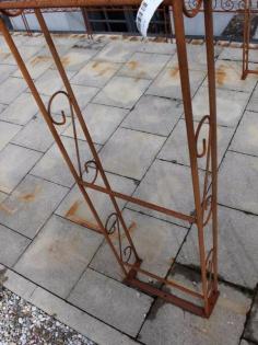 Wand- und Halbpergola Metallrosenbogen Pergola Wand Rund oder Lilie Spitze