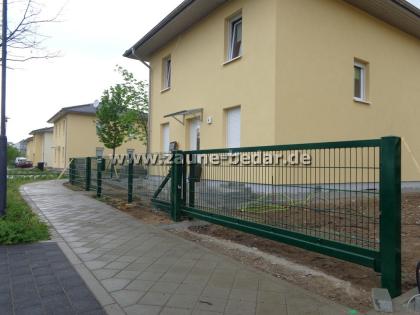 Doppelstabmattenzaun aus Polen ~ Schmiedeeisernezaun aus Polen ~ Sichtschutz aus