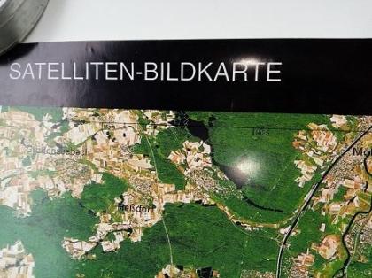 Landsat 5 Karte Frankenland 3D aus den 90er Jahren als Amazon noch Buecher hande