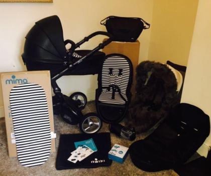 3 in 1 Limited Edition Mima xari Designer Kinderwagen