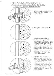 2 x Vorwerk Hettich Topfband Möbelband Küche Schrank BRAUN inkl Versandkos