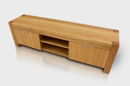 TV-BANK RTV-SCHRANK KOMMODEN EICHENHOLZ EICHENSCHRANK MASSIVHOLZ 160x55x40cm