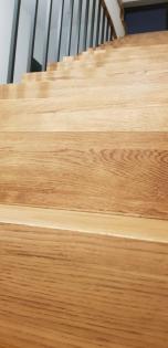 MASSIVHOLZ STUFE 85x24(+4)x4cm + SETZSTUFEN TREPPENSTUFEN FALTTREPPE