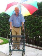 Schirm für Rollator Gehwagen Rollstuhl