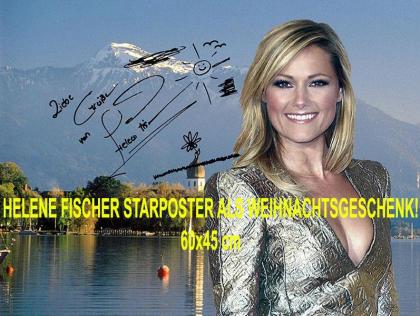 HELENE FISCHER Star souvenir 60x45 cm. Geschenkidee. Starposter. Deko. Kunstdruc