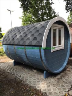 Schlaffass, Campingfass, Fasssauna, Saunafass, Gartensauna, Außensauna, Saunapod