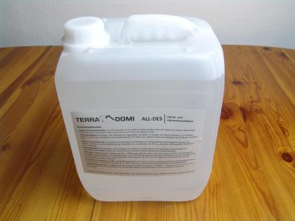 TerraDomi ALL-DES Desinfektionsmittel Hände/ Flächendesinfektion 5/ 10 Liter