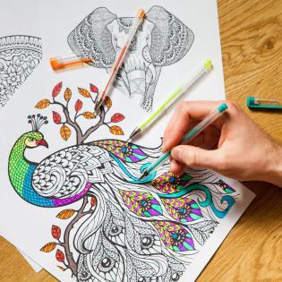 Promotion---Glitzer Gelstifte Set |bunte Stifte 48 Farben|