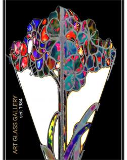 Fensterbankstele in der Glaskunst Galerie Mülheim & TIffany Lampen Reparatur Kli