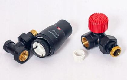 Heizkörper Thermostatkopf Mittelanschluß Anthrazit Chrom Weiß Gold Schwarz