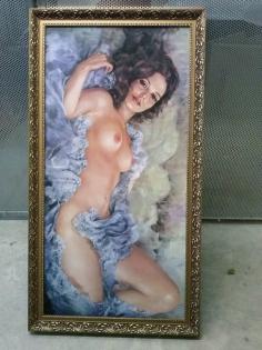 Bild mit goldfarbigen Rahmen