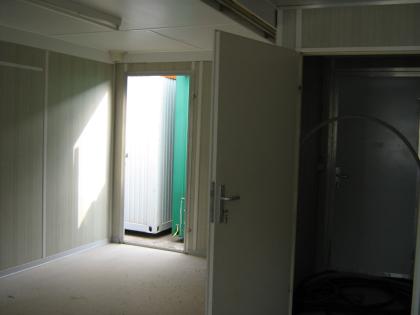 Deutsche Doppelcontainer - 30 m² - 2 Teile Container - mit WC und Küchenecke