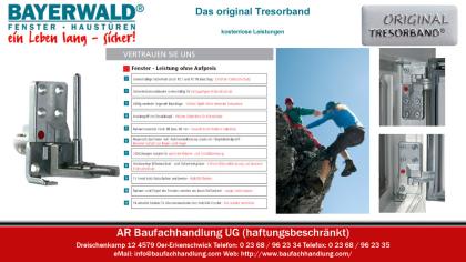 Bayerwald Holzfenster Tresorbandfenster HA87 mit wetterfester Aluminium Schale