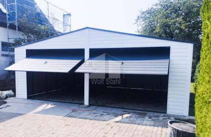 Blechgarage 7x6m  Stahlgarage Doppelgarage Garagen direkt vom Hersteller GP196 