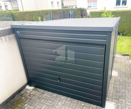  Blechgarage 3x4m Garage mit Schwingtor Metallgarage Fertiggarage GP100 