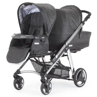 Praktischer Zwillings- und Geschwisterkinderwagen von Bebecar One&Two 