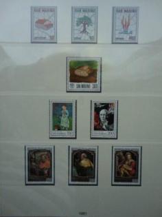 Lindner Vordruckalbum San Marino 1963 - 1983 min. 95 % komplett 99.- Euro