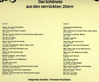 LP, Ausgerechnet Bananen