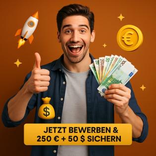 250€ Kapital Verschenkung plus 50€ Verdienst pro Test mehrere Plattformen