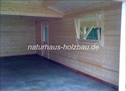 Blockbohlengaragen nach individuellen Maßangaben in 50mm/70mm Blockbohlen,..