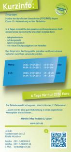 Crashkurse und Einzelnachhilfe in Mathematik und/oder BwR 