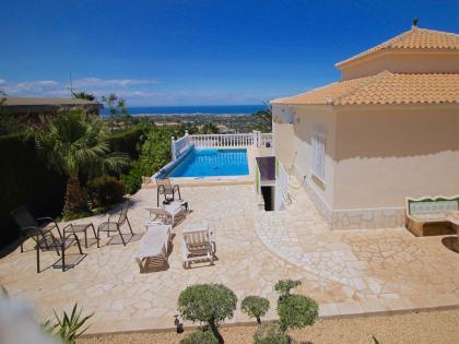 Spanien Ferienhaus Costa Blanca privater Pool + Meerblick in Dénia zu vermieten