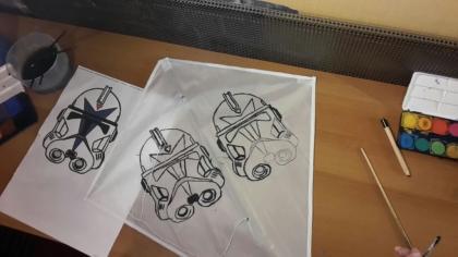 Papa & Kind Drachenbasteln im Kindergarten Mülheim an der Ruhr_Essen_Duisburg_Mo