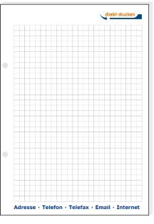 Bedruckte Blöcke schon  ab 50 Stück Bestellmenge