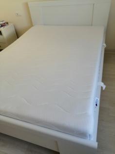 1 Jahres Bett Komfortbett Evelyn 140 x 200 cm mit Lattenrost Alpinweiß