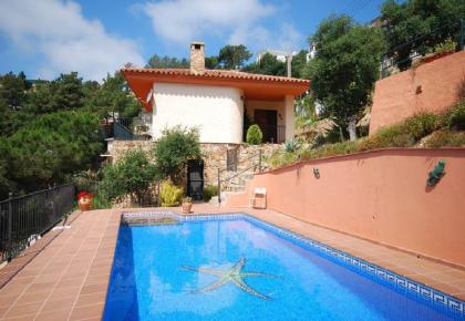 ☀️ Spanien Costa Brava Ferienhaus mit 2 Wohnungen, privatem Pool und Meerblick