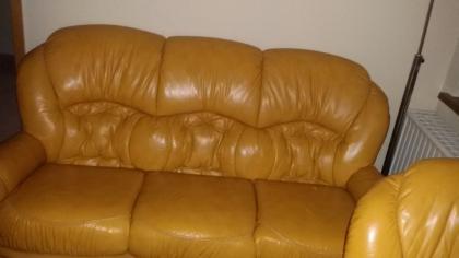 Verkaufen Echtleder Couchgarnitur 
