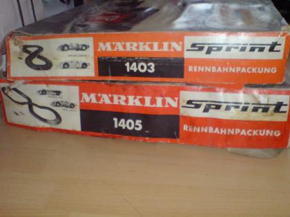 2x orginall Märklin Sprint  Rennbahn