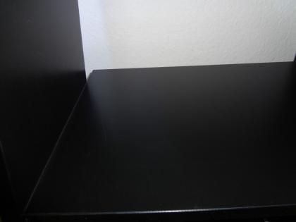 Computertisch PC-Tisch mit Rollen, schwarz