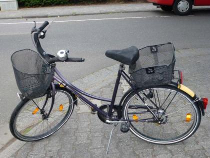 (101) 7 Gang Rücktrittsbremse tiefer Einstieg 26 Zoll mit 2 Korb vorn u hinten