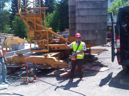 Kran, Bagger, Stapler, Baumaschinen, Mainz, SZFL