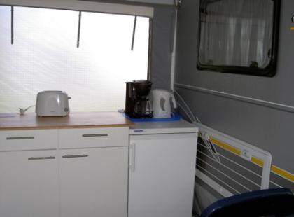 Mietwohnwagen am Bodenseeufer auf Schloss Kirchberg zwischen Immenstaad und Hagn