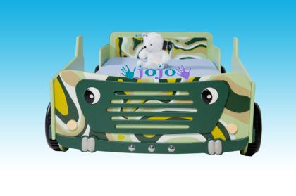 Auto Kinderbett Comouflage Jeep