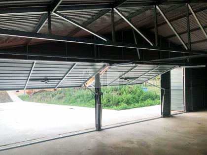 Blechgarage 9x6m Metallgarage Fertiggarage Carport und Garage Schnelle Lieferung