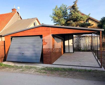 Blechgarage 5x6m Metallgarage Fertiggarage Carport und Garage Hohe Qualität GP88