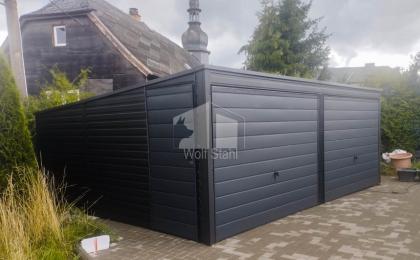 Blechgarage 6x5m Metallgarage Fertiggarage Transport + Aufbau gratis GP208
