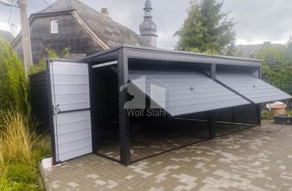 Blechgarage 6x5m Metallgarage Fertiggarage Transport + Aufbau gratis GP208