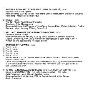 Jon Anderson (ex-YES), Floraleda Sacchi, Mayuko Kida, David Moss u. v. a. auf NA