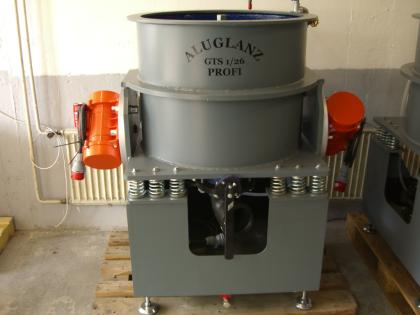 Gleitschleifmaschine, Gleitschleifanlage, Felgenpoliermaschine, Hochglanzverdich