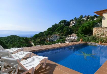 ☀️ Spanien Costa Brava Ferienhaus mit 2 Wohnungen, privatem Pool und Meerblick