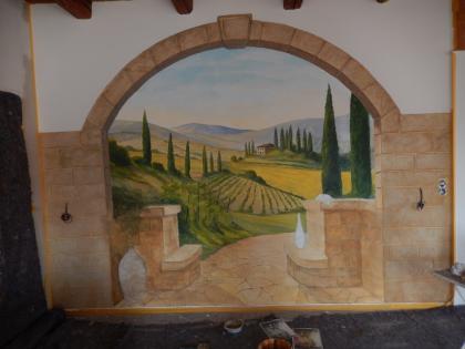 Wandmalerei  innen und außen für ihr Haus+ Hof