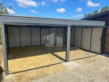 Blechgarage 6x6m Stahlgarage Doppelgarage Garage nach Maß Schnelle Lieferung Hoh